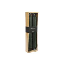 Bougie chandelle Vela Ø4xH.25cm vert foncé - DECOSTARS