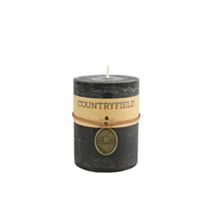 Bougie ronde Tonnie H14cm noir - DECOSTARS