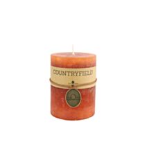 Bougie ronde Tonnie H14cm rouille - DECOSTARS