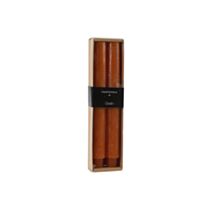 Bougie chandelle Vela Ø3xH.25cm orange - DECOSTARS