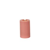 Bougie artificielle Lyon Ø7,5xH.12,5cm rose - DECOSTARS