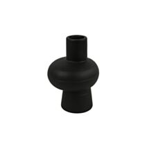 Vase poterie rond Ennis S Ø14xH.20cm noir - DECOSTARS