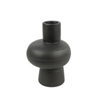 Vase poterie rond Ennis L Ø16,5xH.23,5cm noir - DECOSTARS