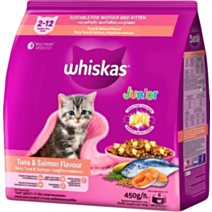 Croquettes pour chaton saveur thon et saumon 450 g - WHISKAS