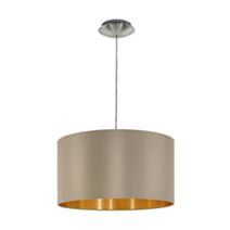 Suspension Maserlo en acier IP20 E27 taupe - EGLO