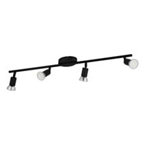 Spot quadruple led Buzz GU10 3W noir - EGLO