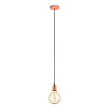 Suspension Yorth H200cm Cuivre Brossé/Noir E27x1 - EGLO