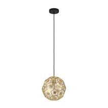Suspension Skoura Ø30 x H150 cm E27 acier doré - EGLO