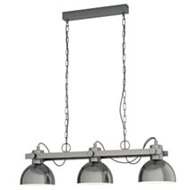 Suspension Lubenham nickel-antique crème 900 x 200 x 1100 mm E27 3 x 28W- EGLO