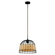 Lumière suspendue en acier Anwick E27x1 noir- EGLO
