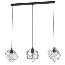 Suspension Acier Straiton E27x3 Noir - EGLO