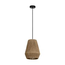 Suspension Alderney Ø30 cm E27 40W fibres naturelles - EGLO