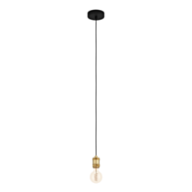 Suspension Yorth H.150cm Noir/Bronze E27x1 - EGLO
