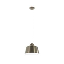 Suspension Southery Ø35 cm E27 40W acier doré crème brossé - EGLO