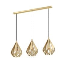 Suspension Carlton acier finition dorée 80,5x20,5x110cm doré - EGLO