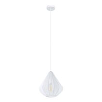 Suspension Dolwen Ø33,5 x H110 cm E27 tissu blanc - EGLO