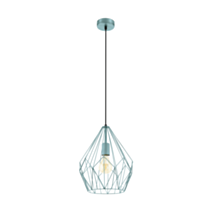 Suspension Carlton Ø31 x H110 cm acier menthe E27x1 60W A++E - EGLO