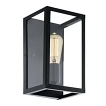 Applique murale Charterhouse H28 cm acier noir/verre 1 ampoule - EGLO