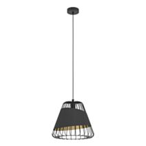 Suspension Austell  Ø36 cm E27 60W acier noir/doré - EGLO