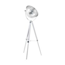 Lampadaire Covaleda Ø55 x H164 cm acier chrome/argent E27x1 - EGLO