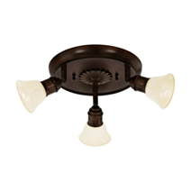 Applique Alamo marron Ø220 mm G9-eco 33Wx3 2700K - EGLO