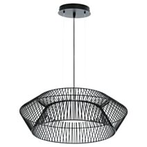 Suspension Piastre led noir blanc ø 58 x 110 cm - EGLO
