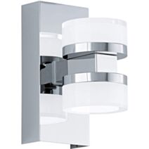 Luminaire réglette Romendo chrome 15,5x7cm blanc - EGLO