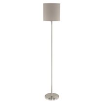 Lampadaire Pasteri Ø28 x H158 cm acier/tissu taupe E27x1 60W A++E - EGLO