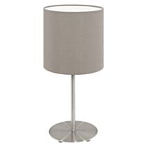 Lampe de table Pasteri taupe E14 1 x 40W - EGLO