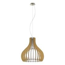 Suspension Tindori érable ø 50 cm E27 1 x 60W - EGLO