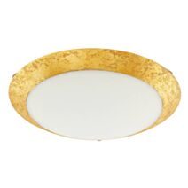 Applique murale/ plafonnier Montenovo acier blanc or LED incl. 16W 3000k - EGLO
