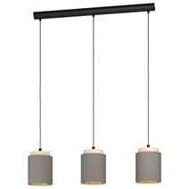 Suspension en acier Albariza E27x3 marron - EGLO