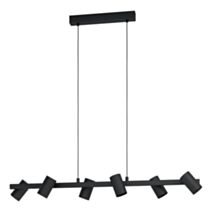 Suspension Gatuela1 116 X 19 cm 6 X E14 25W acier noir - EGLO