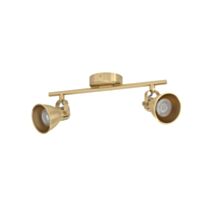 Spot double Seras 37 x 16,5 cm 2 x GU10 3W acier doré - EGLO