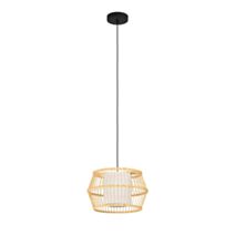 Suspension Monterroso Ø34,5 x H150 cm E27 bois naturel - EGLO