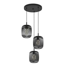 Suspension Romazzina acier 110x46cm noir x 3 - EGLO