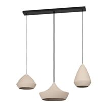 Suspension Torremolinos 93 x 36,5 x 150 cm 3xE27 acier beige - EGLO