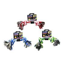 Os en corde de coton pour chien 28cm 3 couleurs assorties - UNCLE BILLS