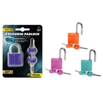 Cadenas waterproof 32 mm avec 2 clés, 4 couleurs assorties - UBL