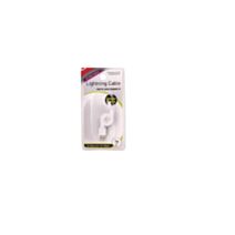 Câble lightning rétractable 74cm blanc - UNCLE BILLS