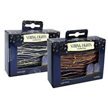 Guirlande lumineuse filaire à piles 50 led 2 assortis - UBL