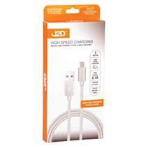 Câble J2D Micro USB vers USB tressé 2 m - UBL