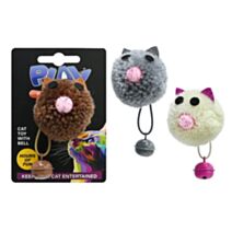Jouet en peluche pour chat avec clochette 3 couleurs assorties - UNCLE BILLS