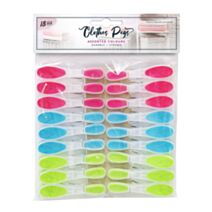 Lot de 18 pinces à linge prise souple multicolore - UNCLE BILLS