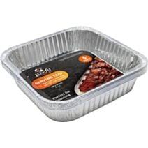 Lot de 5 plateaux de service aluminium 20x20x4cm - UNCLE BILLS