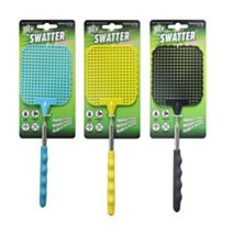 Lot de 3 fly swatt télescopique 26x72cm 3 couleurs assorties - UNCLE BILLS
