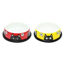 Lot de 2 bols chat mélamine 200ml assortis - UNCLE BILLS