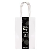 Lot de 3 sacs kraft avec étiquette ardoise 13x21,5x8,5cm blanc - UNCLE BILLS