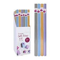 Rouleau papier cadeau Everyday Gift Wrap 70cmx3m 4 coloris assortis - UNCLE BILLS