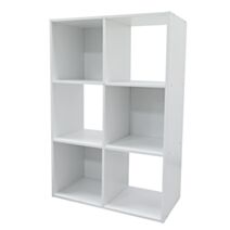 Etagère 6 cases 12 mm 61 x 29 x 91 cm blanc - UBL